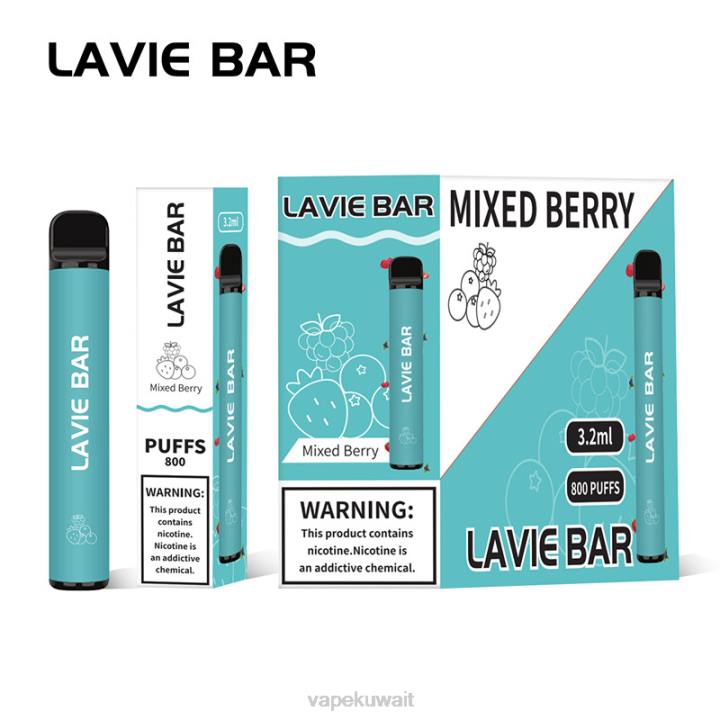N8RV316 Vape الكويت - التوت المختلط LAVIE BAR 800 نفث
