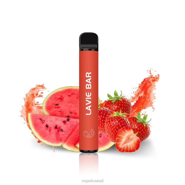 N8RV327 Vape Kuwait - الفراولة البطيخ LAVIE BAR 2% نسخة 800 نفخة