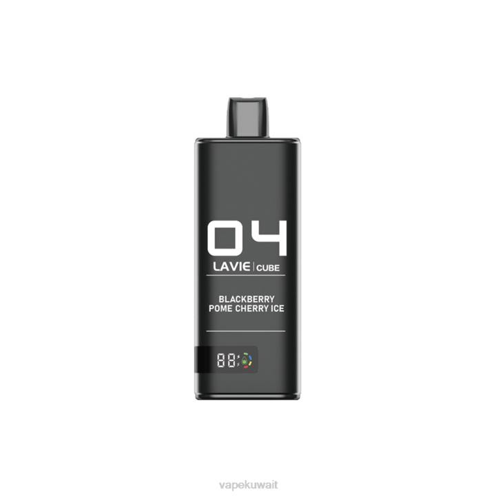 N8RV38 Vape الكويت - بلاك بيري بوم الكرز الجليد LAVIE Cube 20000 نفخة