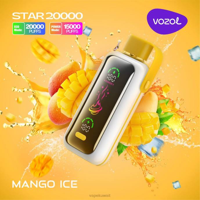 Vape KW TNLT13 جليد المانجو VOZOL STAR 20000