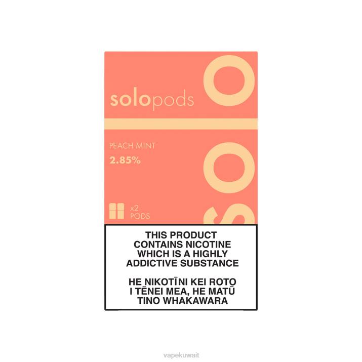 Vape Kuwait نعناع الخوخ - Solo جراب بديل 2-pack T26057