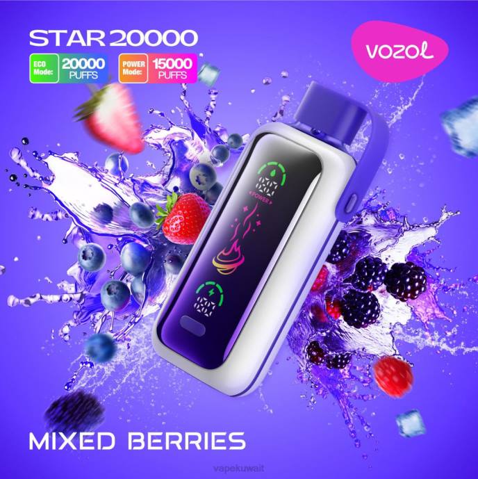 Vape Pod System TNLT14 التوت المختلط VOZOL STAR 20000