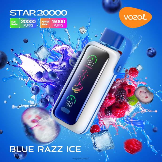 Vape Pod System TNLT4 الجليد الأزرق VOZOL STAR 20000