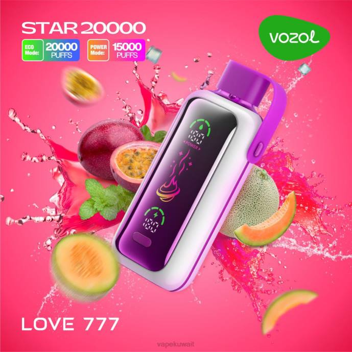 Vape الكويت TNLT12 الحب 777 VOZOL STAR 20000