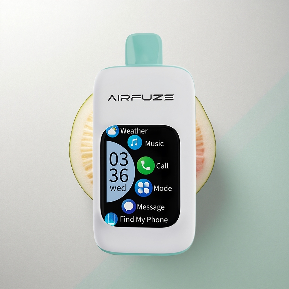 AirFuze Smart 30000 Puffs انفجار فواكه قوس قزح بشاشة لمس 2.01 بوصة ونيكوتين 5٪
