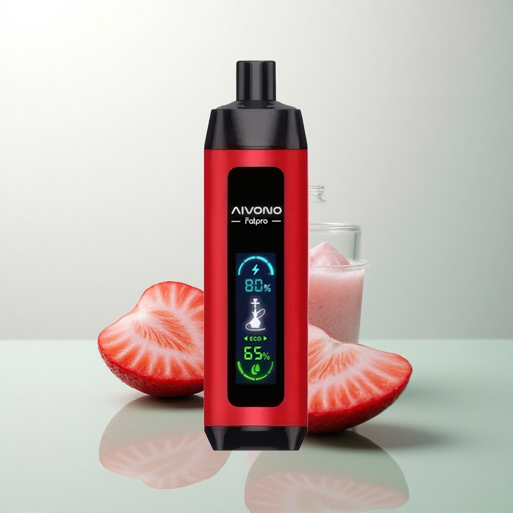 Aivono Aim Fatpro 22000 Puffs عصير الفراولة بنسبة 5% نيكوتين و28 مل