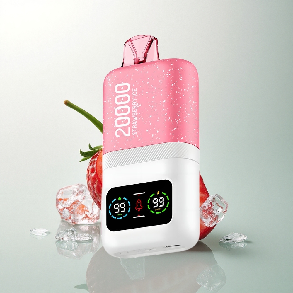 Aivono Aim Magic 20000 Puffs فراولة آيس - ثنائي شبكية، 600 مللي أمبير، نيكوتين 5%