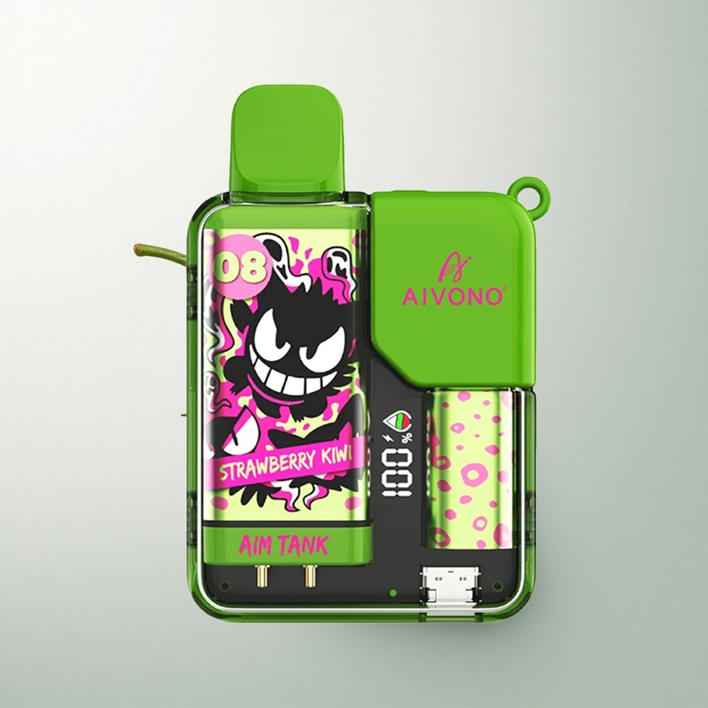 Aivono Aim Tank 9500 Puffs فراولة كيوي 650 مللي أمبير 5% نيكوتين