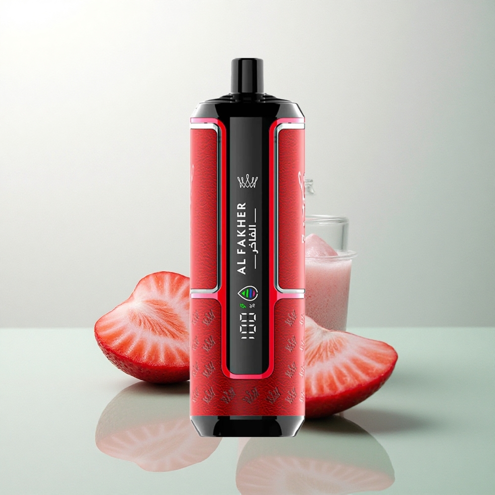 Al Fakher Crown Bar 15K Hypermax لكمة الفراولة 22مل 6نيكوتين 600ملي أمبير