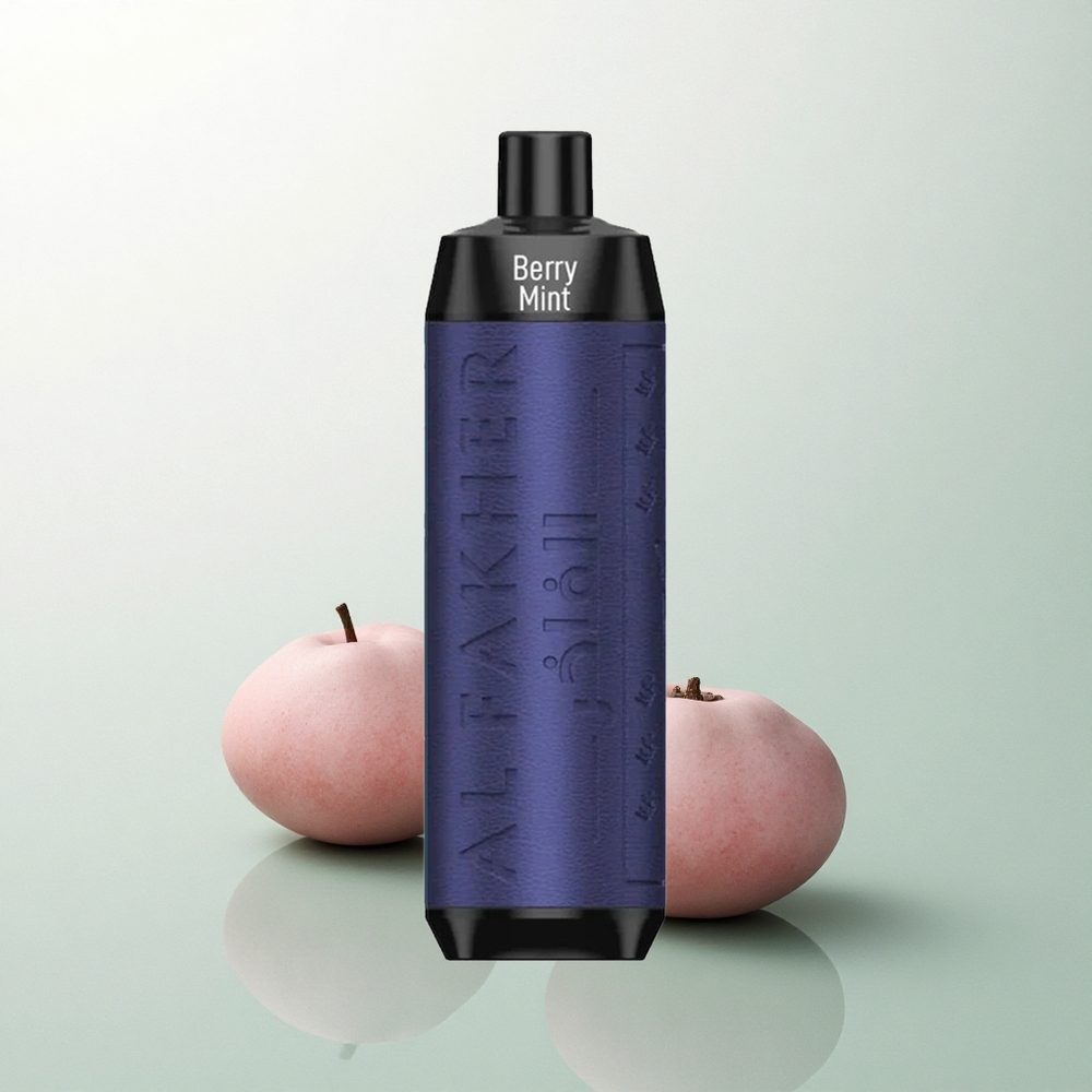 Al Fakher Crown Bar 8000 Crystal النعناع البري مع سعة سائل 18 مل وبطارية 600 مللي أمبير