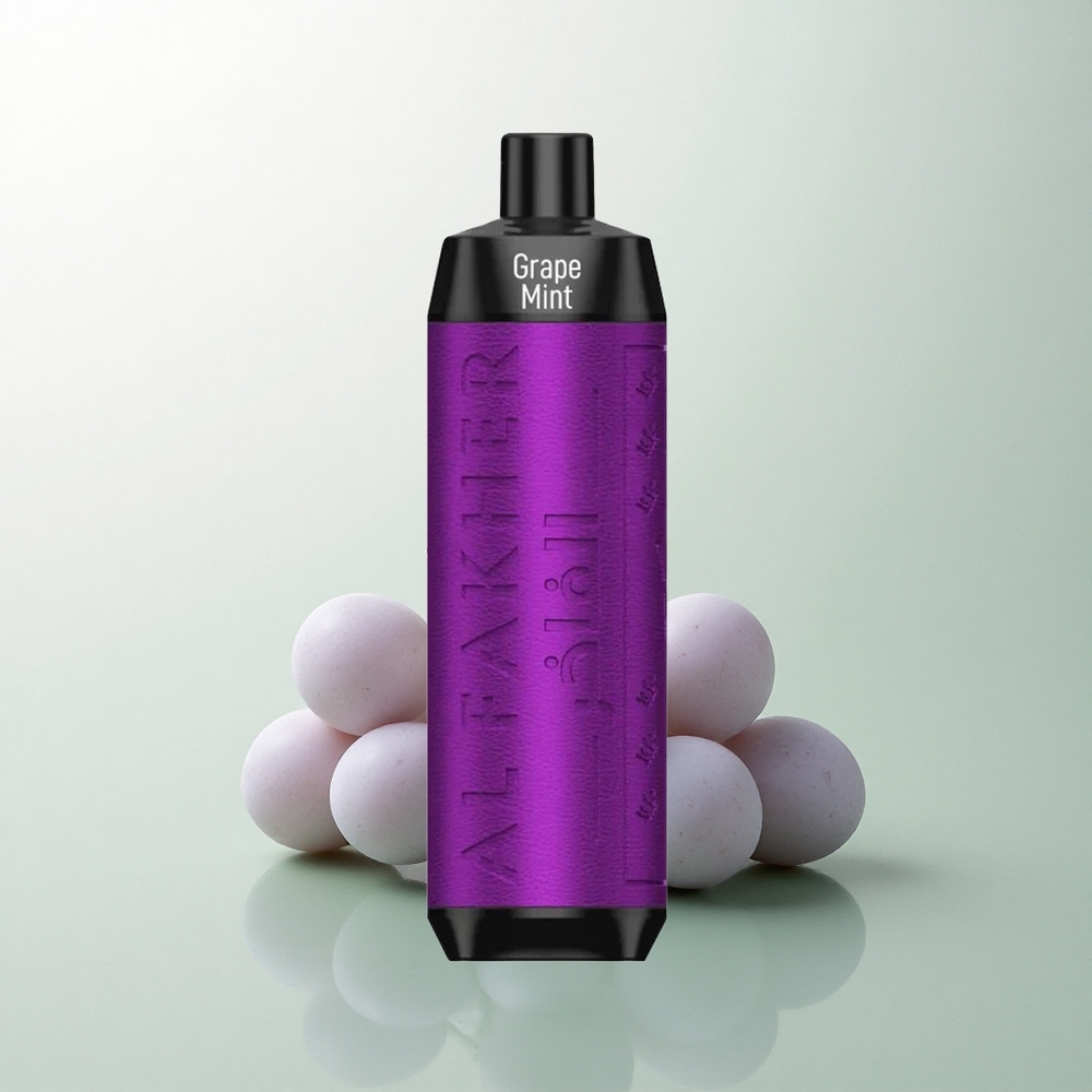 Al Fakher Crown Bar 8000 Crystal عنب نعناع 5 ملغم نيكوتين