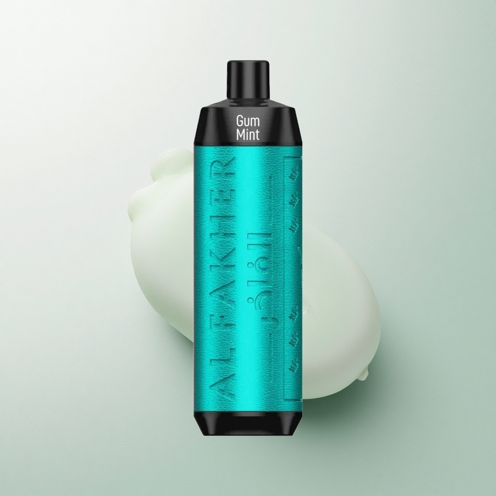 Al Fakher Crown Bar 8000 Crystal نعناع العلكة مع بطارية 600 مللي أمبير وسعة 18 ملليلتر