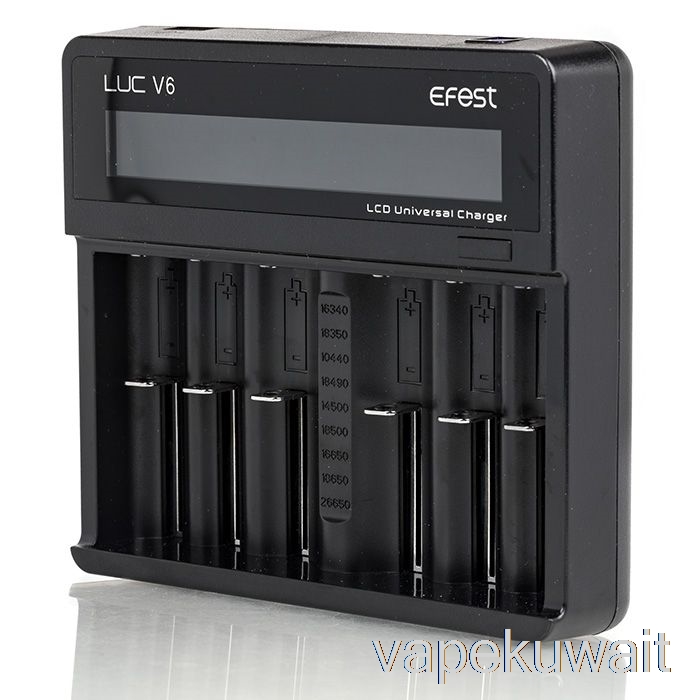 Efest Luc V6 6-Bay LCD شاحن عالمي Vape Pod Kits