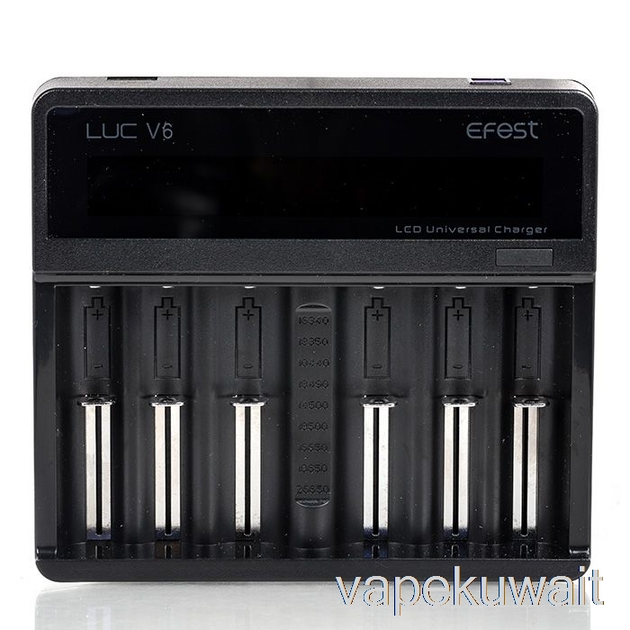 Efest Luc V6 6-Bay LCD شاحن عالمي Vape Pod Kits