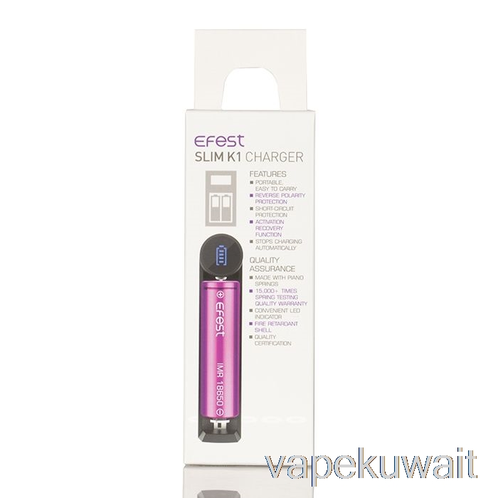 مجموعات جراب Vape لشاحن البطارية بفتحة واحدة من Efest Slim K1