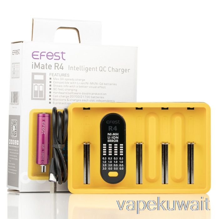 شاحن Efest Imate R4 الذكي QC في الكويت