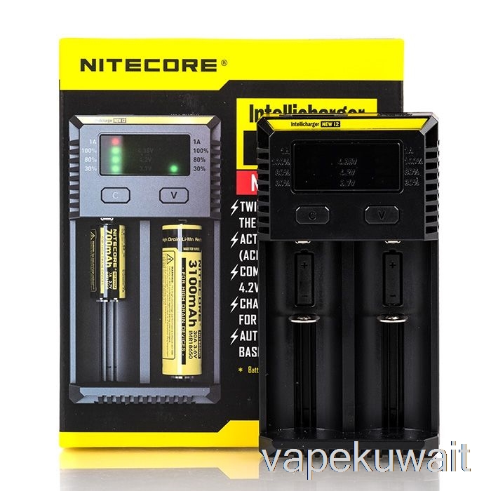 مجموعة شاحن بطارية Nitecore I2 (2-bay) Vape
