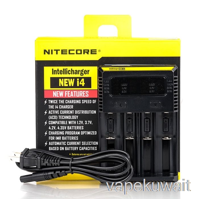 شاحن بطارية Nitecore I4 V2 (4-bay) نظام جراب Vape