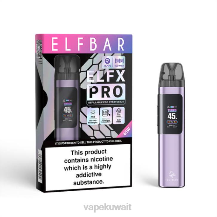 ELFBAR ELFX Pro افتح جهاز POD أرجواني PZ4Z2