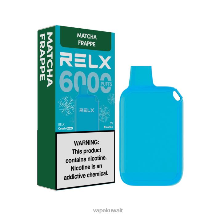 Vape Kuwait ماتشا فرابيه - RELX Crush Pocket 6000 الجليدية LXTPN17