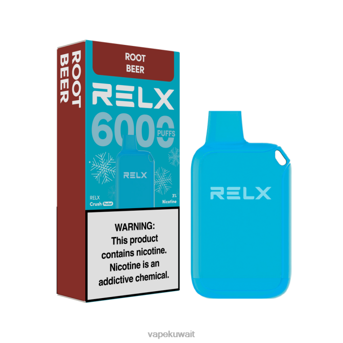 Vape الكويت بيرة الجذر - RELX Crush Pocket 6000 الجليدية LXTPN20