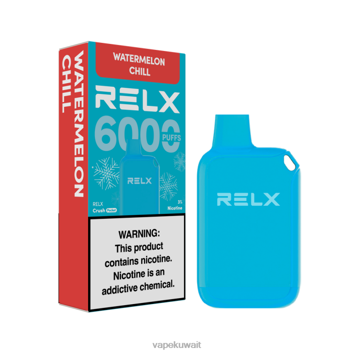 Vape الكويت البرد البطيخ - RELX Crush Pocket 6000 الجليدية LXTPN24